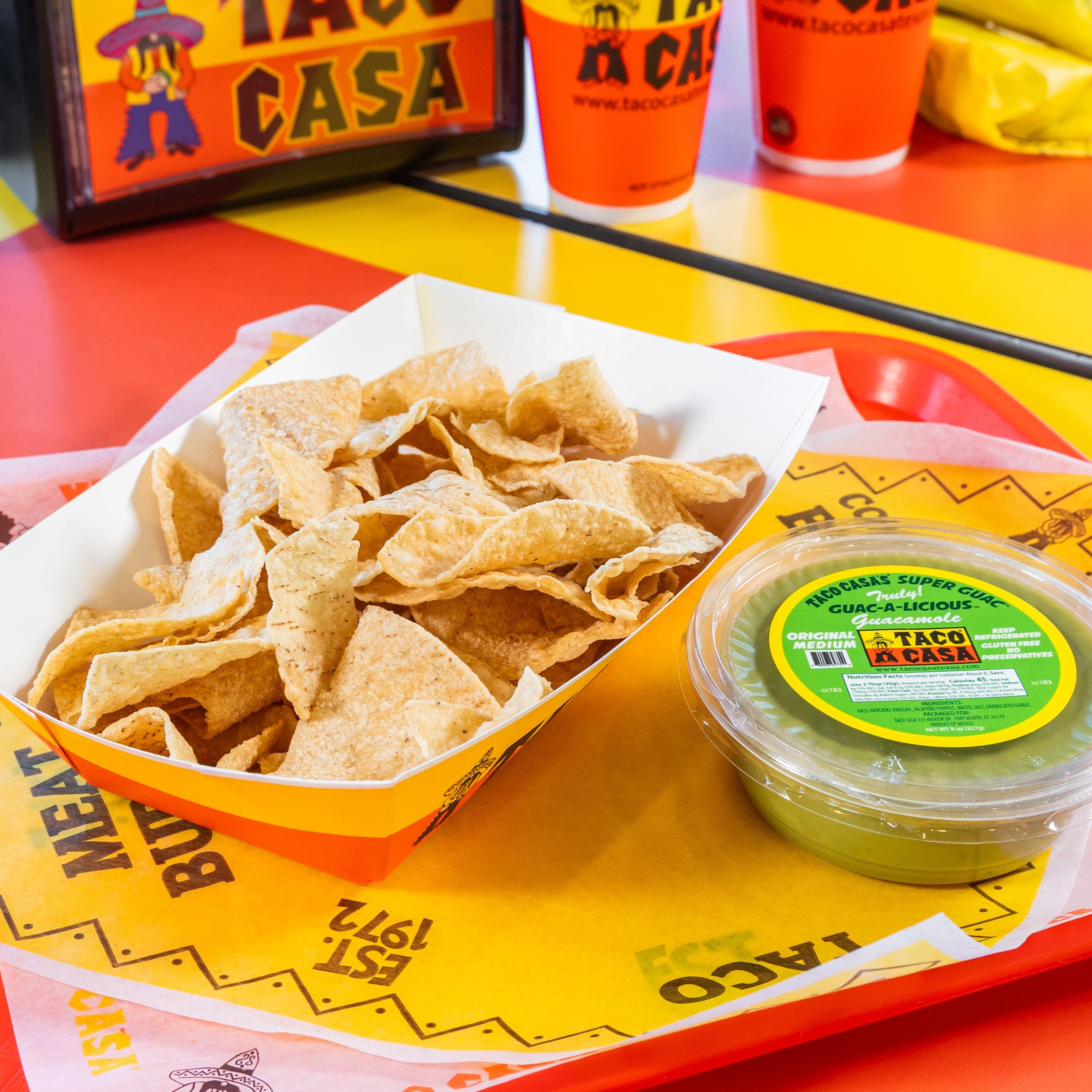 Guacamole and Chips.