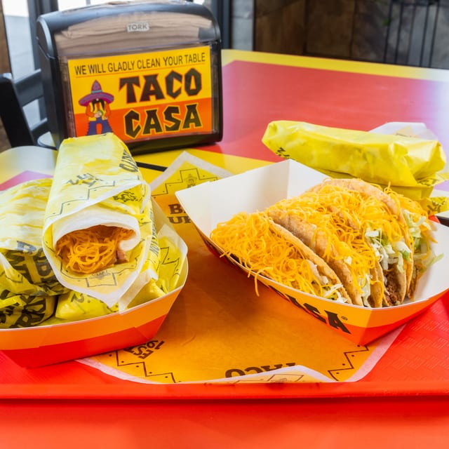 Casa Choice #3 (6 bean burritos 6 crunchy tacos).