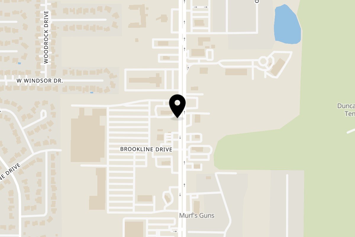 Map showing the location of Taco Casa Duncan, OK on 1831 N Hwy 81 in Duncan